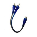 Cable Tipo Y 1 Rca Hembra A 2 Rca Macho