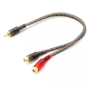 Cable RCA Dorado Tipo Y 1 Macho A 2 Hembra