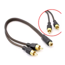 Cable Tipo Y 1 Rca Hembra A 2 Rca Macho 100% Cobre