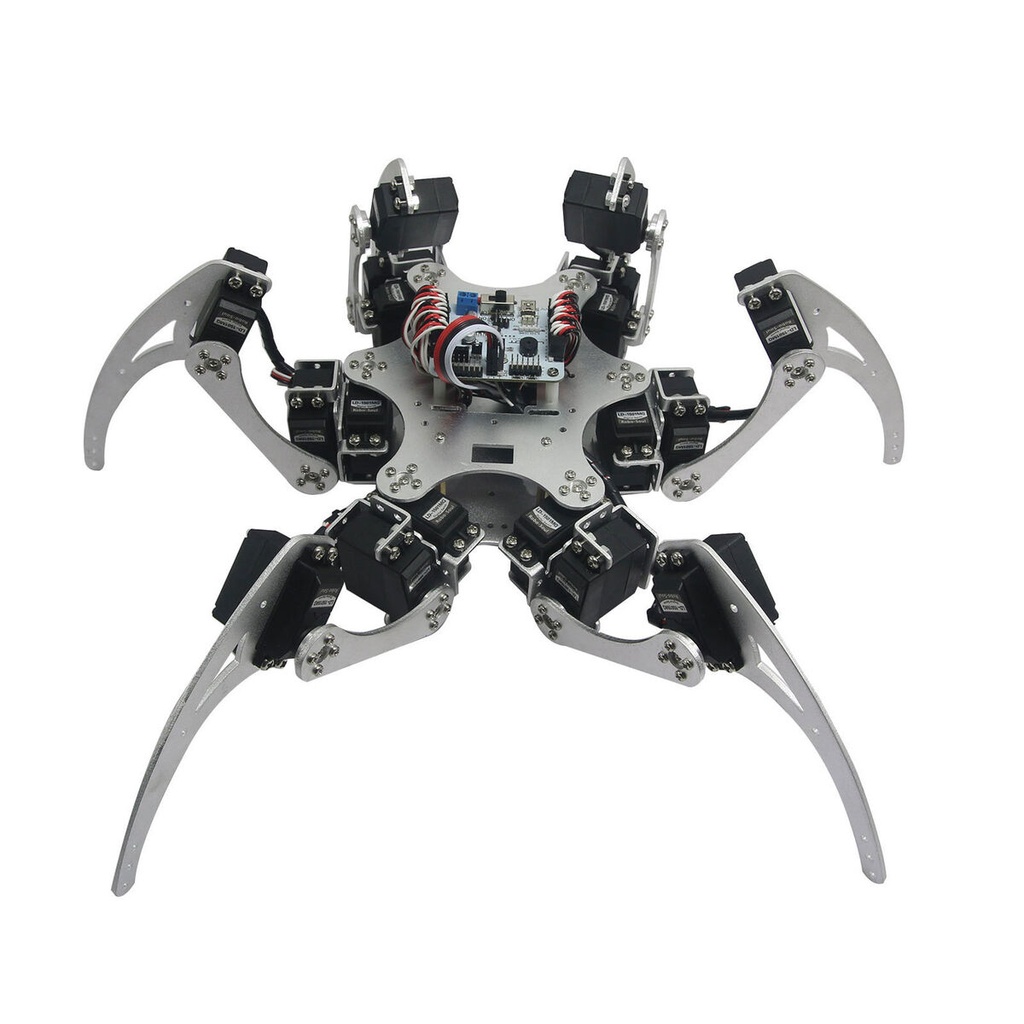 Kit Araña Robot 18DOF Con Servos MG995 De aluminio De Seis Patas ...