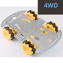 KIT Carro 4 Llantas 4WD Con Chasis De Aluminio
