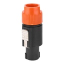 Conector Speakon Anaranjado Fuerte