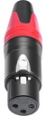 Conector XLR Hembra Color Rojo