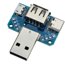 Adaptador USB 4 En 1 Para USB Tipo C, Micro USB, USB Hembra
