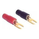 Par De Terminales Tipo U Roja Y Negra 5mm
