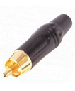 Plug RCA Negro Metálico