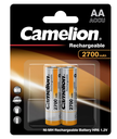 Batería Camelion Recargable NiMH AA 1.2V 2700mAh Paquete De 2 Baterías