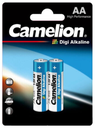 Batería Camelion Digi Alcalina AA 1.5V Paquete De 2 Baterías