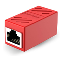 Unión RJ45 Hembra-Hembra Alta Calidad Color Rojo