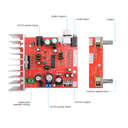 Modulo Amplificador  Para Subwoofer TDA7377 3X38W 12VDC