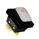 Switch Filn On-Off Contra El Agua 4 pines 30A 125V 250V Con Iluminación Color Rojo