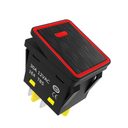 Switch Filn On-Off Contra El Agua 6 pines 30A 125V 250V Con Iluminación Color Rojo