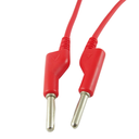 Cable Con Banana Apilable Color Rojo
