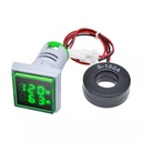 Voltímetro Y Amperímetro Digital 50-500V 100A AC Dígitos Verdes