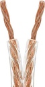 Metro De Cable Para Bocina Calibre #12 Audiopipe Transparente 100% Cobre