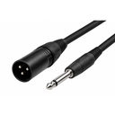 Cable XLR Macho a 1/4" Mono KIRLIN 1 Metro