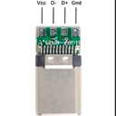 Conector Usb Tipo C Con Pcb Macho