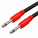 Cable Kirlin Plug De 1/4" A Plug De 1/4" 5 Metros Puntas Color Rojo