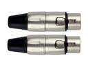 Conector XLR Hembra Kirlin (par) Color Gris