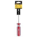 Desarmador plano 3/16 x 4" mango de PVC Pretul