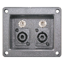 Terminal Para Bocina Con Plug De 1/4 y Speakon cuadradas